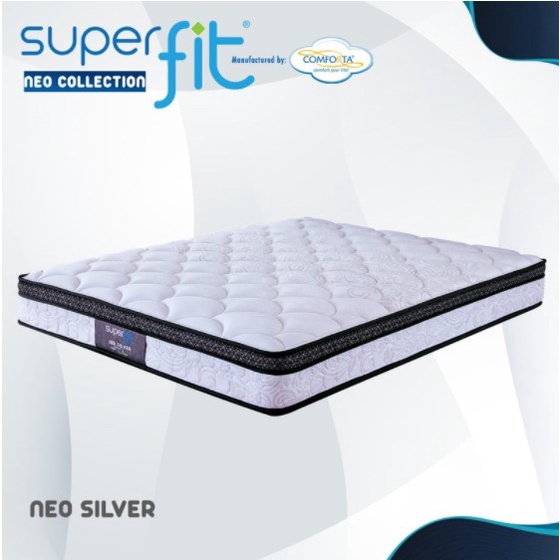 Matras Spring Bed COMFORTA SuperFit Neo Silver uk 120 x 200