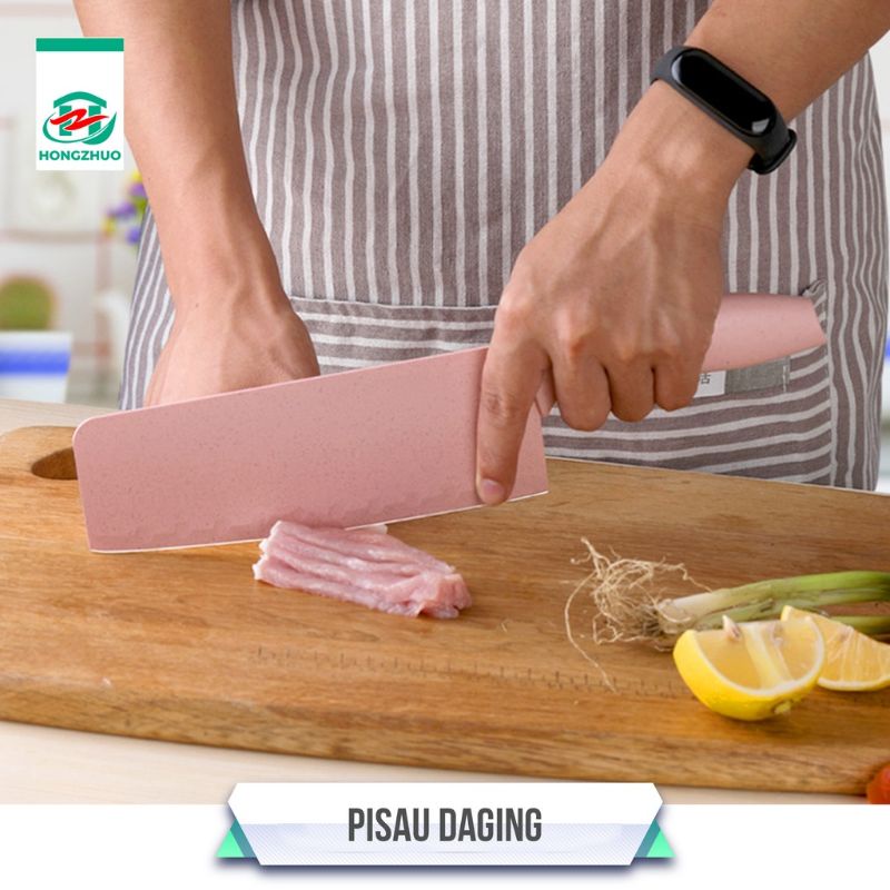 pisau dapur set 6 in 1/kitchen knife set 6 in 1 dengan wadah berkualitas