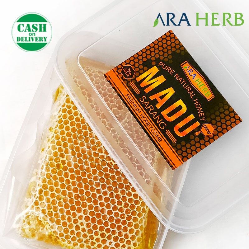 Madu Sarang Asli Honeycomb Malifera 500Gr / Madu Sarang Lebah Asli