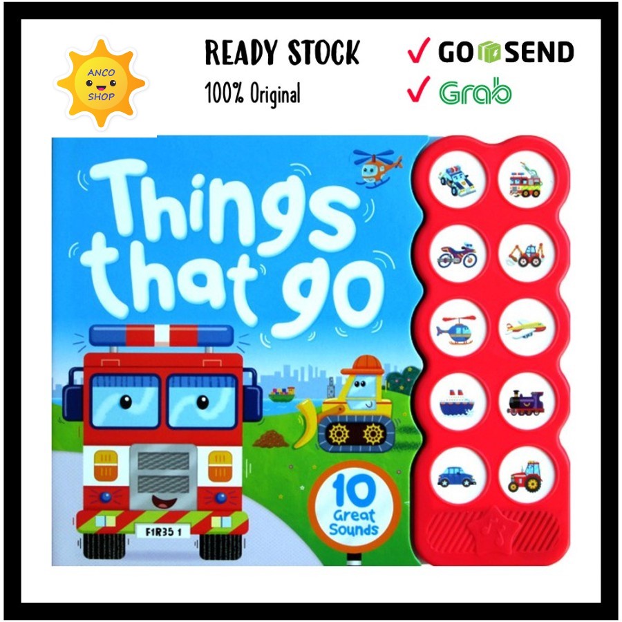 Simple First Sound: Things That Go (Board Book) Vehicles Sound Book