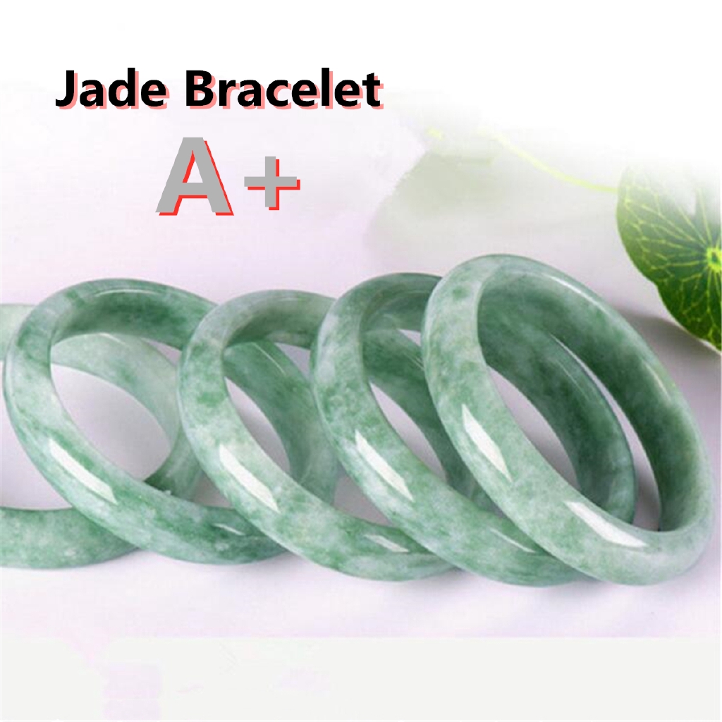 8mm 100/% Natural A green Emerald Jade Pendant ~ Necklace Have certificate