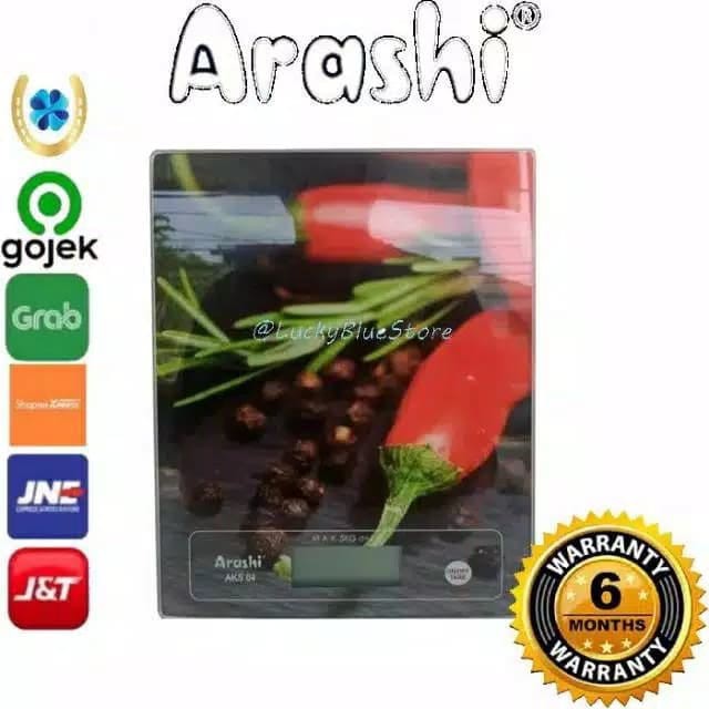 Timbangan Digital Touchscreen 5kg kitchen scale Dapur Tepung Kue 5kg ARASHI AKS 04