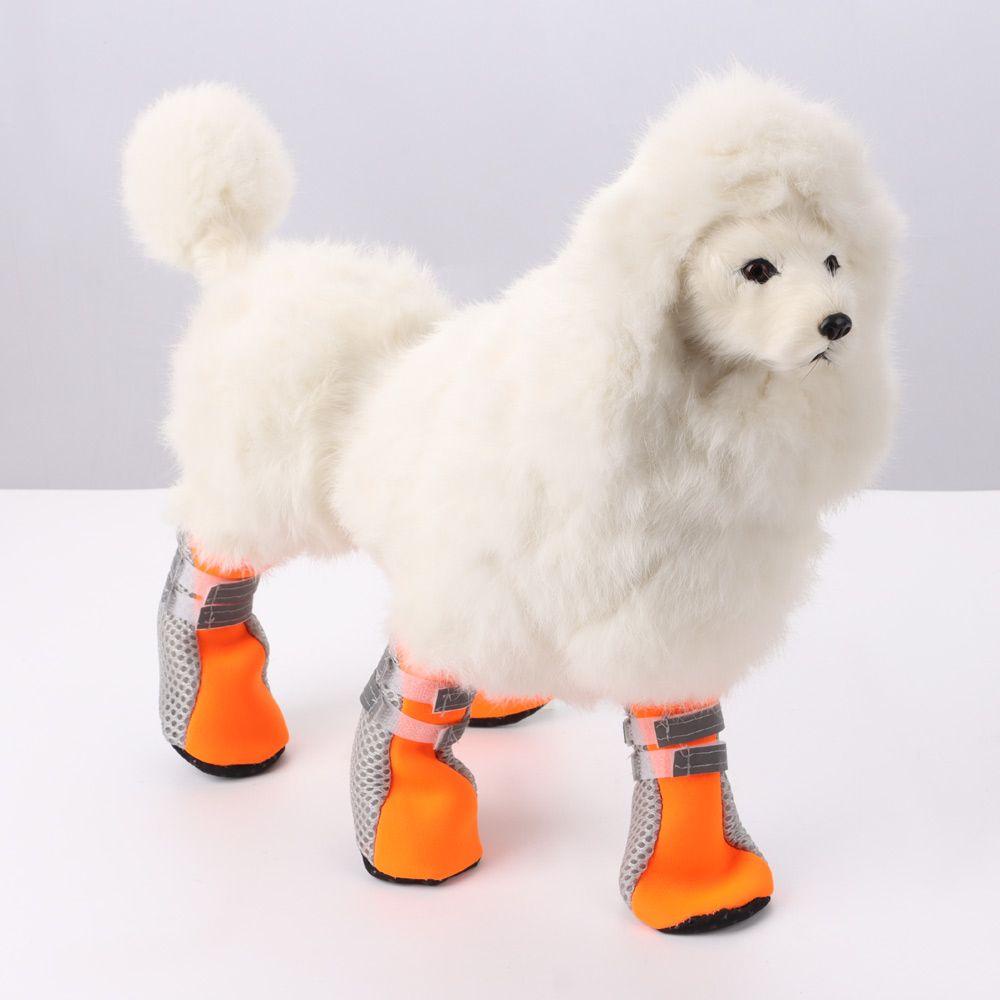 Solighter Sepatu Anjing Kucing Anti Air Antislip Reflektif Puppy Socks