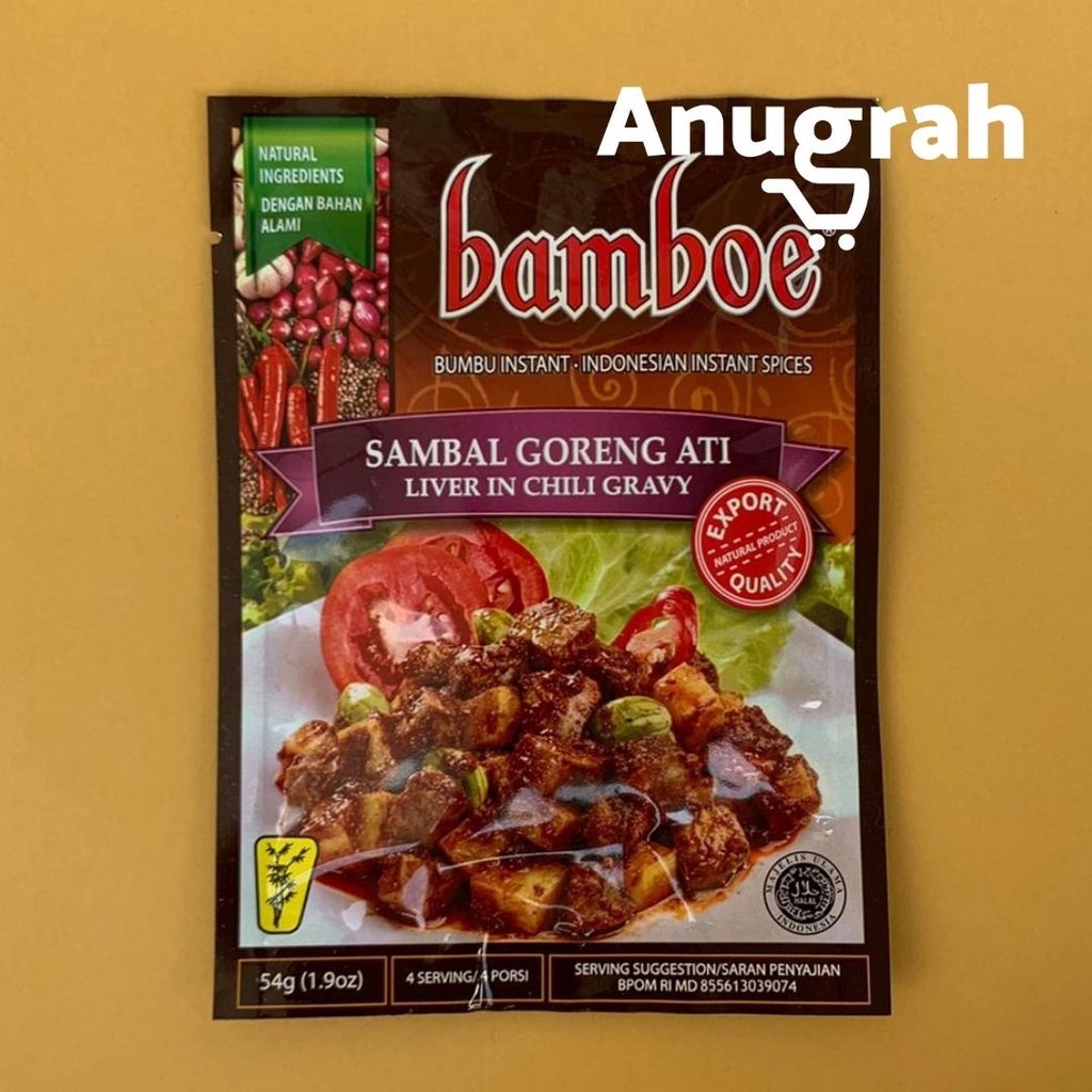 

Bamboe Bumbu Instant Masak Sambal Goreng Ati 54gr