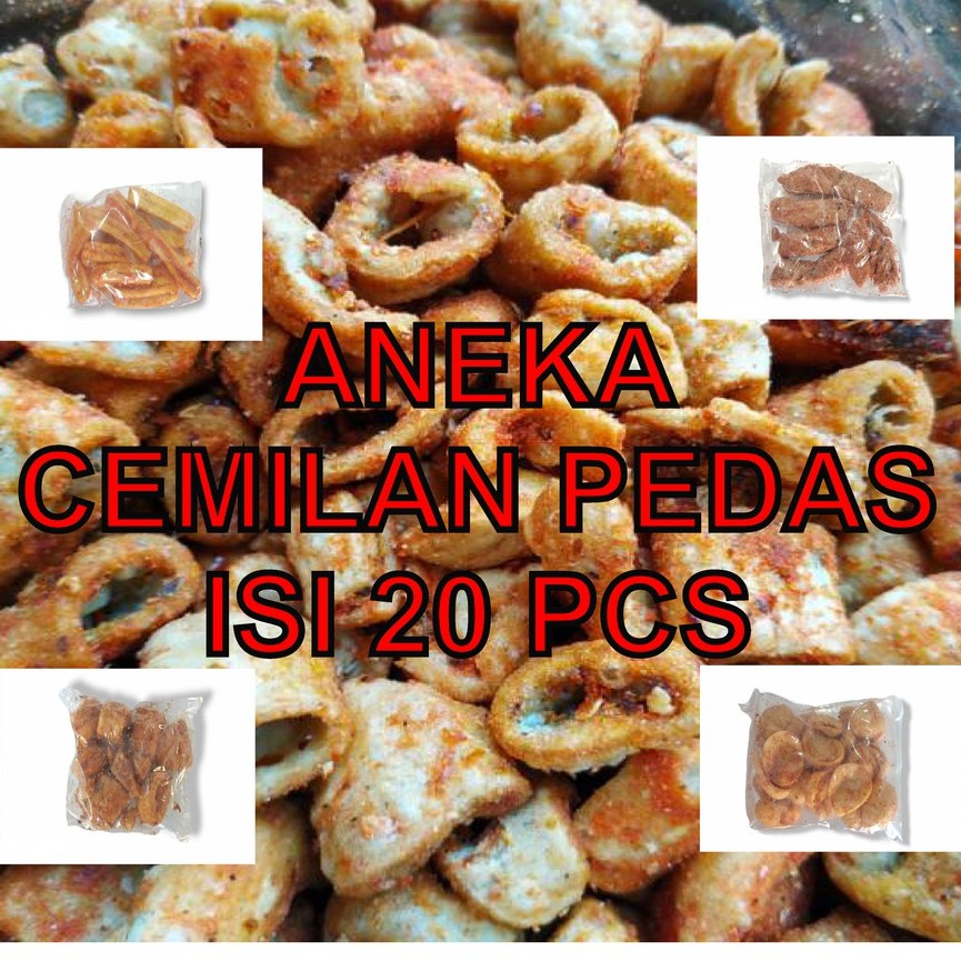 

ANEKA CEMILAN PEDAS 1 PCS ISI 20