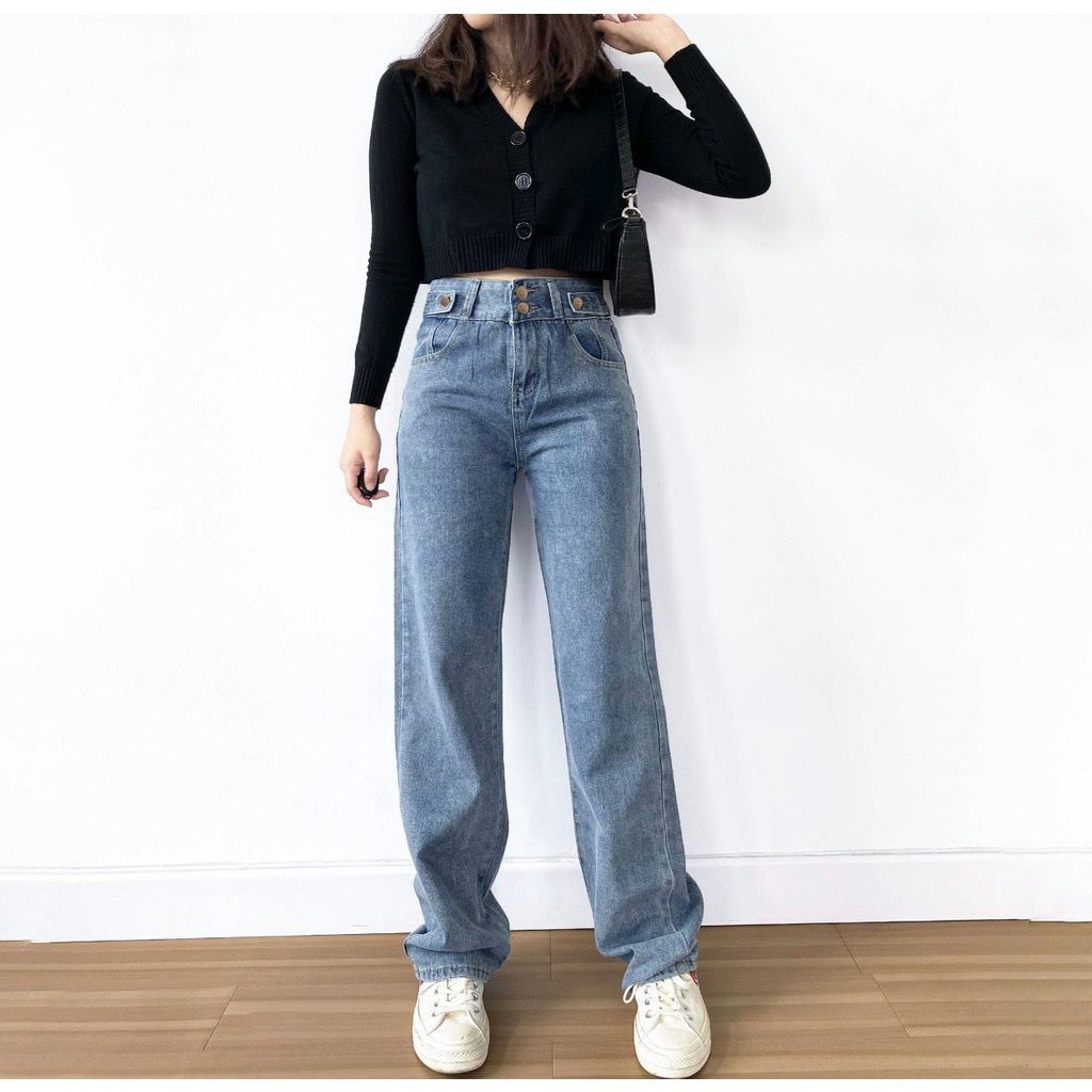 GFS LY 110 DOUBLE BUTTON HIGHWAIST JEANS