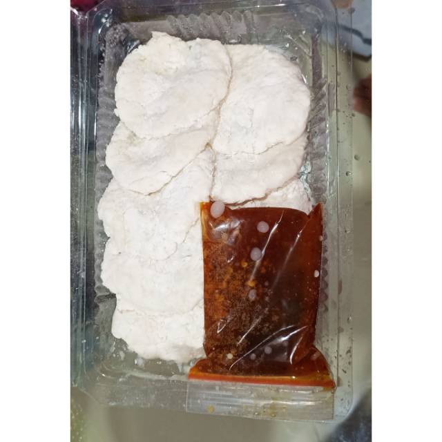 

Cireng bekuk isi 10pcs bumbu rujak