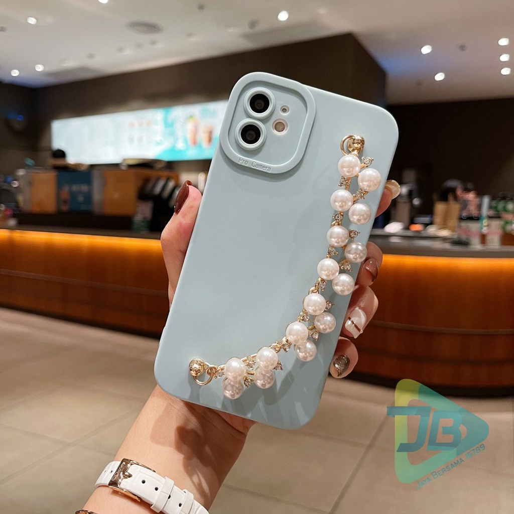 SOFTCASE SILIKON PROCAMERA RANTAI MUTIARA FOR ALL TYPE OPPO VIVO SAMSUNG REALME XIAOMI IPHONE JB5716