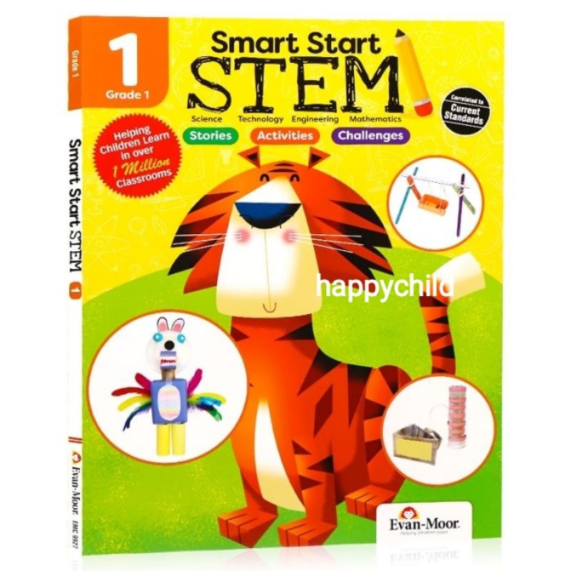 Evan Moor Smart start Stem helping children learn in million classrooms buku inggris practice book happychild