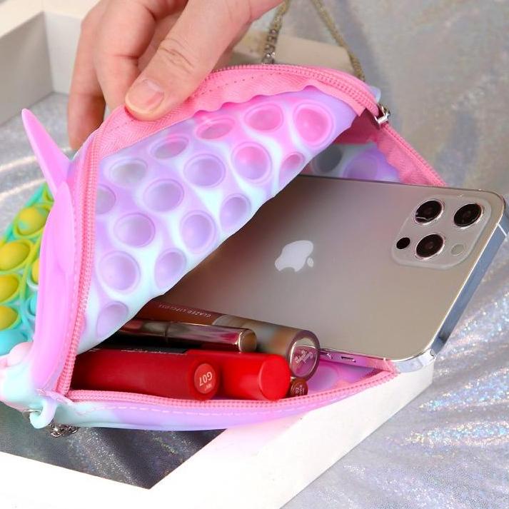 Tas Pop It Led Anak Perempuan Bisa Muat Hp / Tas Anak Sling Bag Pop It Led Perempuan Pop It Import [