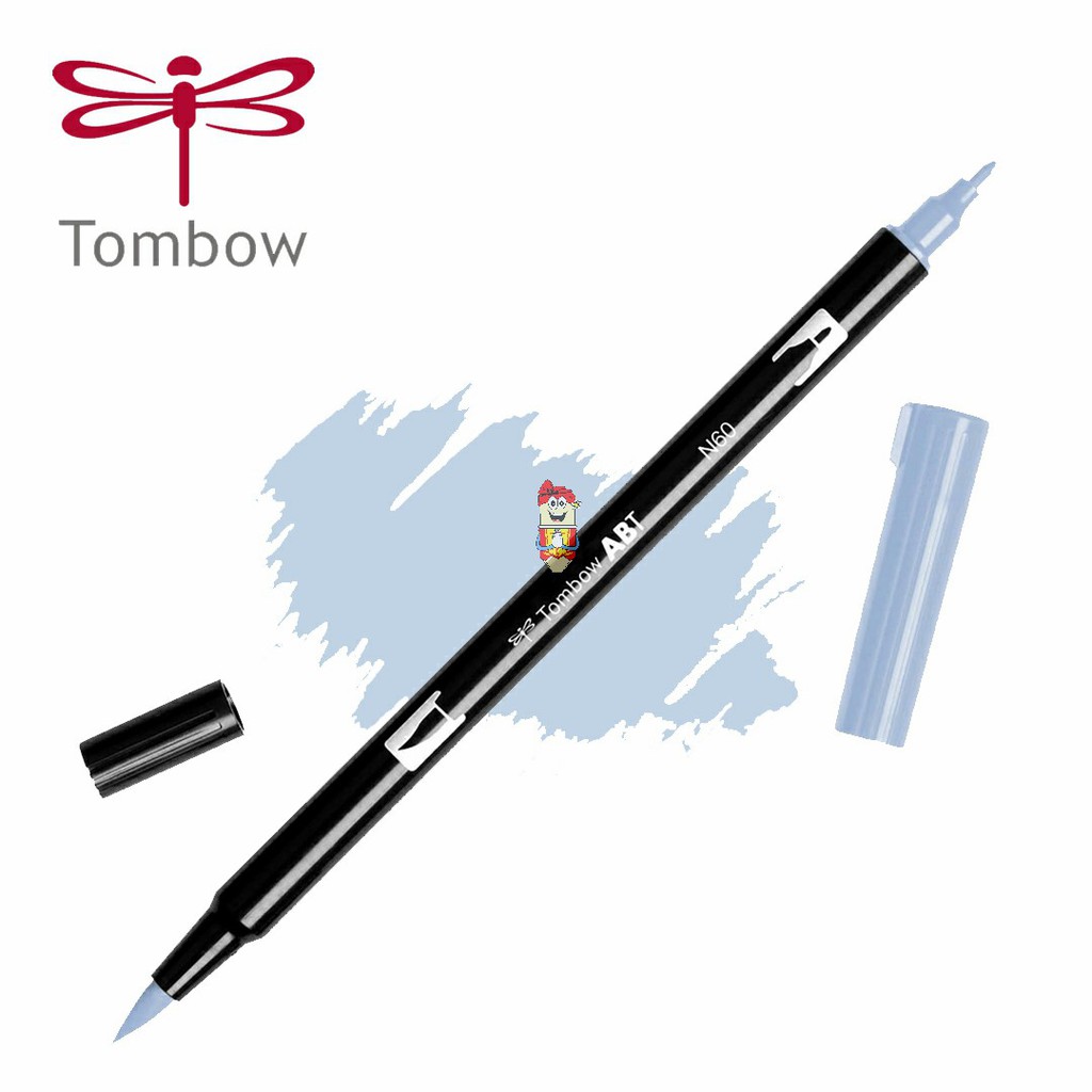 

Dual brush pen Tombow Art Marker ABT N60 Cool Gray 6