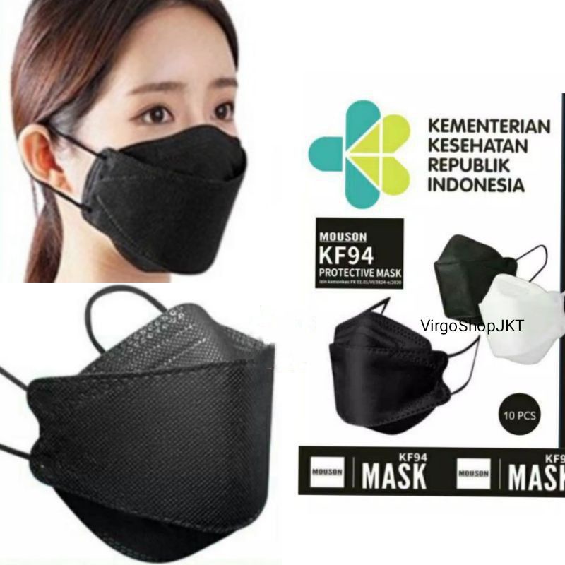 ECERMASKER 3D PROTECTION FILTER MASK KF94 10PCS/KN94
