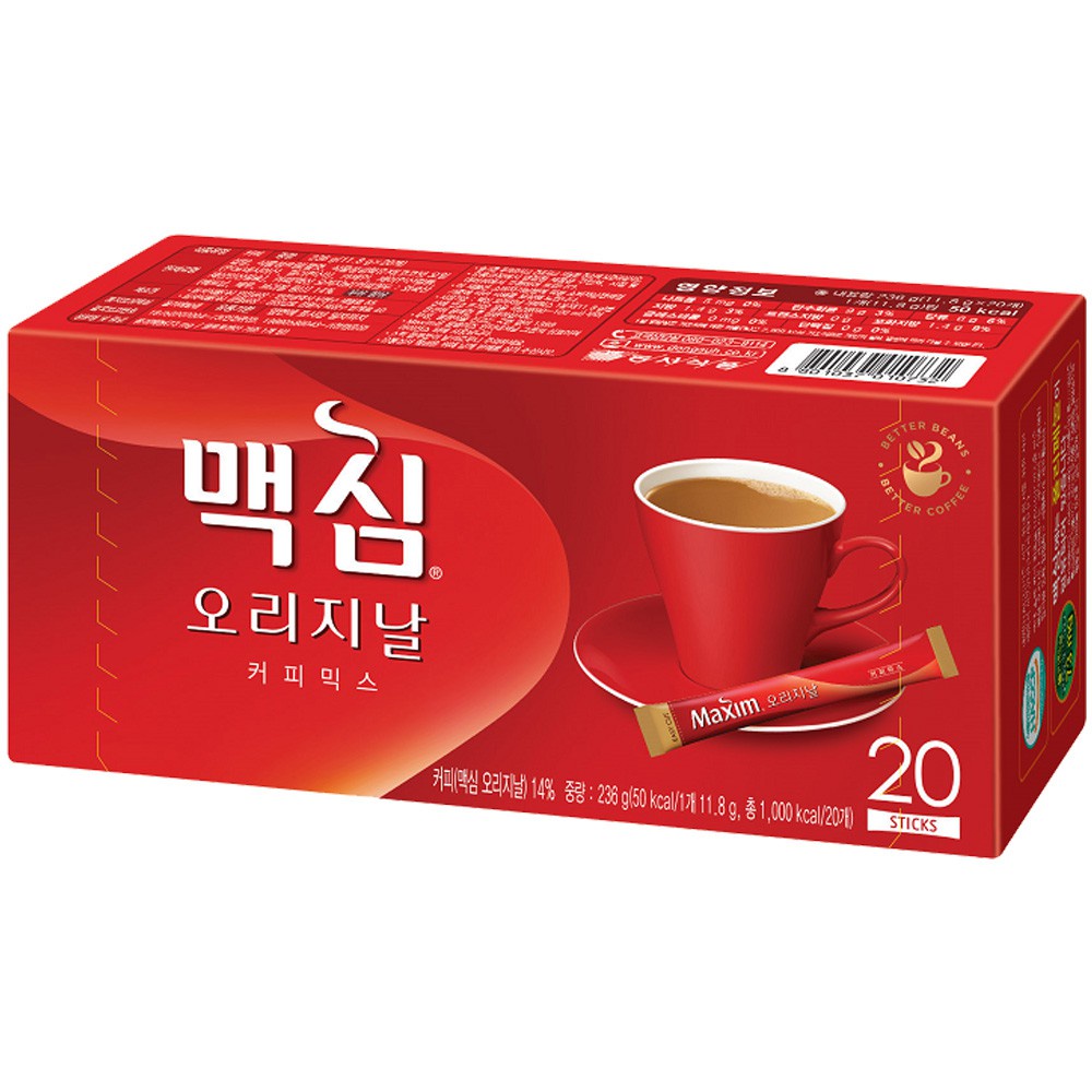 

[Maxim Original Coffee Korean Instant Mix 20 Pcs - 236gram]