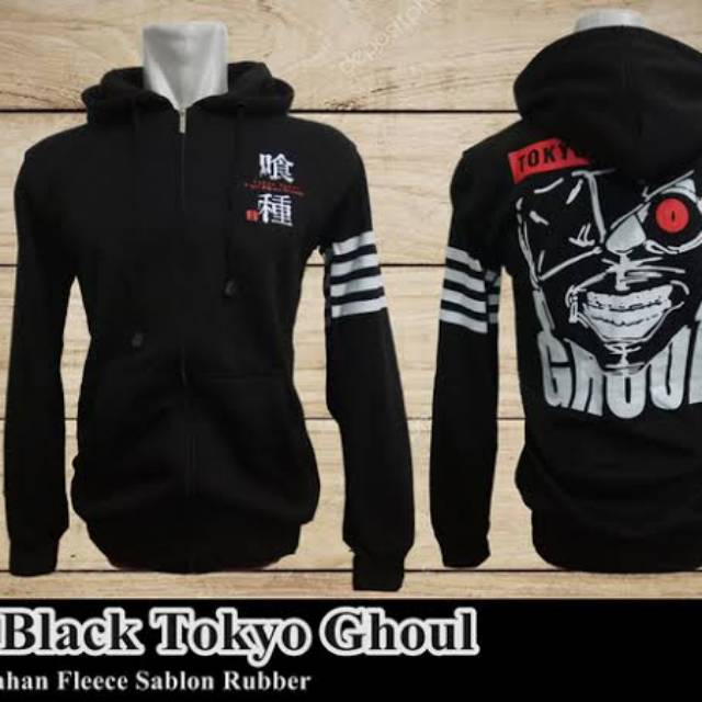 Sweater Pria TOKYO GHOUL STRIP / Sweater TOKYO GHOUL STRIP / Sweater Anime TOKYO GHOUL STRIP Ziper