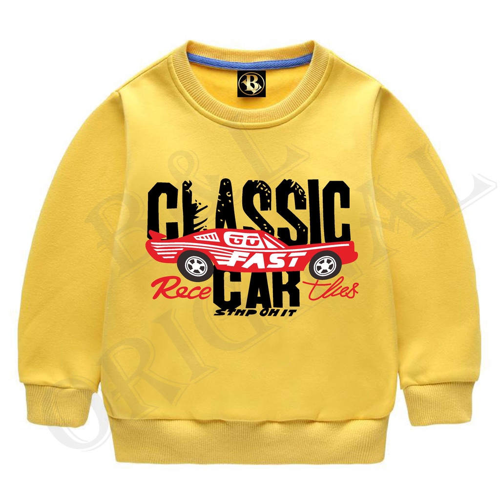 BS//COD//BAJU ANAK CLASSIC CAR//ATASAN KAOS TANGAN PANJANG//REAL PICTURE GQ