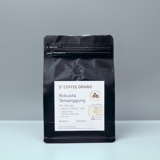 

Robusta Temanggung Natural Roasted 250 gr - (Biji Kopi/Kopi Bubuk)