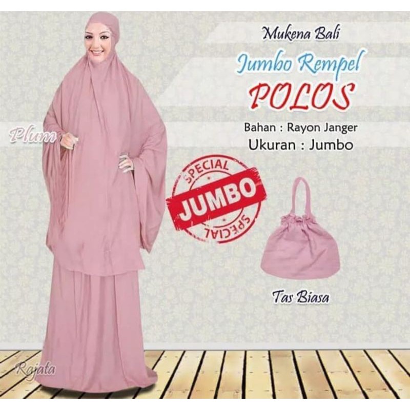 Mukena katun polos warna