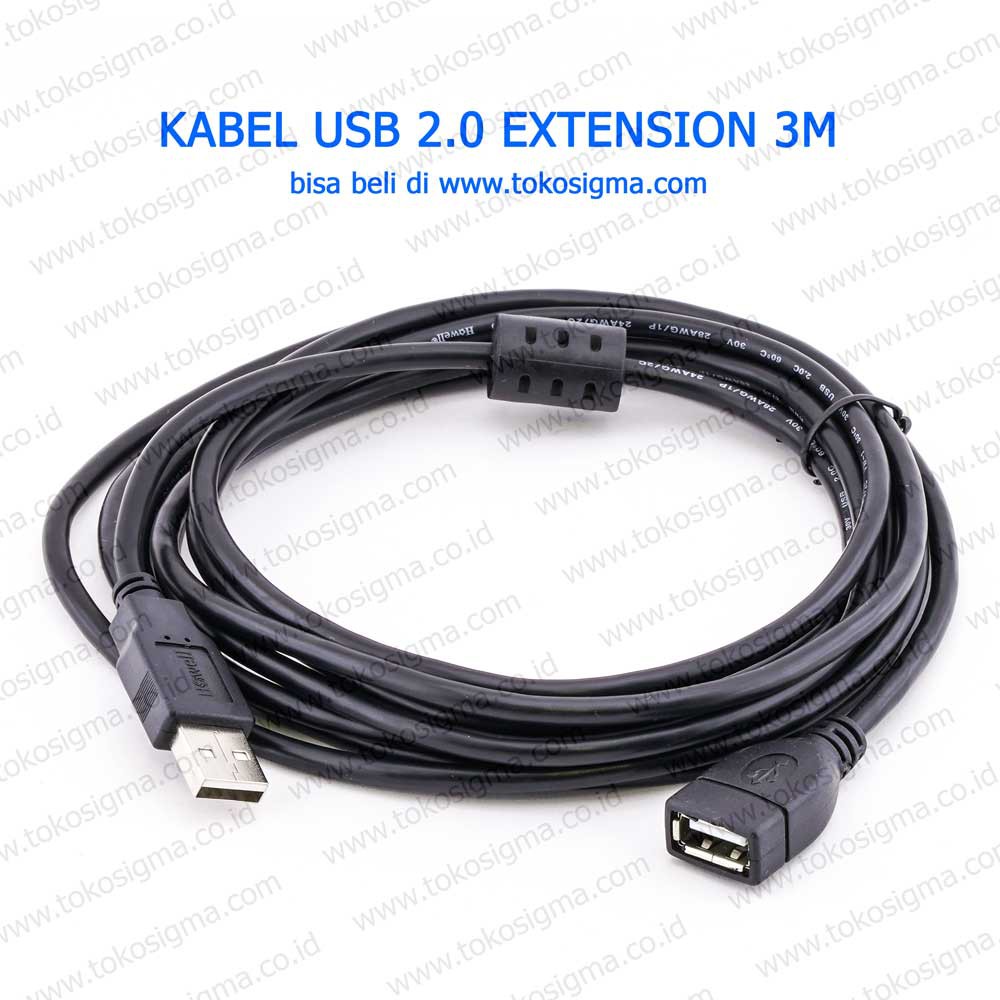 HOWELL KABEL USB 2.0 EXTENSION / PERPANJANGAN M-F 3 meter