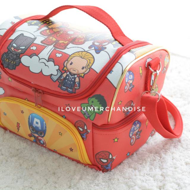 Lunch Bag model Double Decker Smiggle Tas Bekal anak bekel  lunchbag