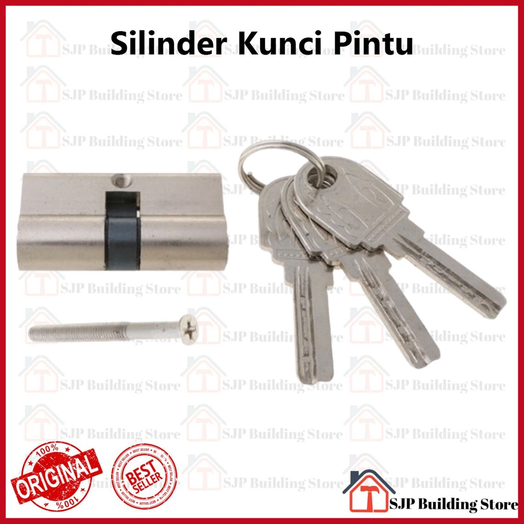 Silinder kunci besar anak kunci besar Cylinder l Silinder l Anak Lubang Kunci Pintu Kecil Jantung Kuningan