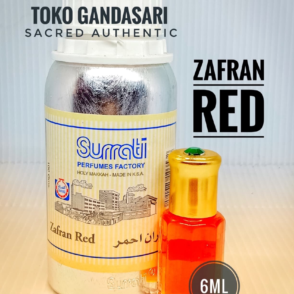 SURRATI ZAFRAN RED 6ml zafron jafaron merah surati bibit parfum murni