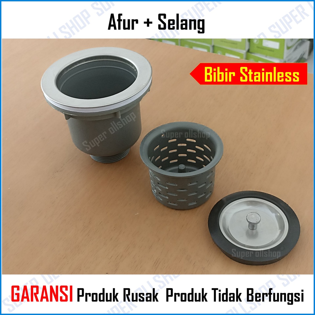 Afur Selang Bak Cuci Piring Set Murah / Selang Afur Pembuangan Bak Cuci Piring Wastafel Kitchen Sink Drainer Set