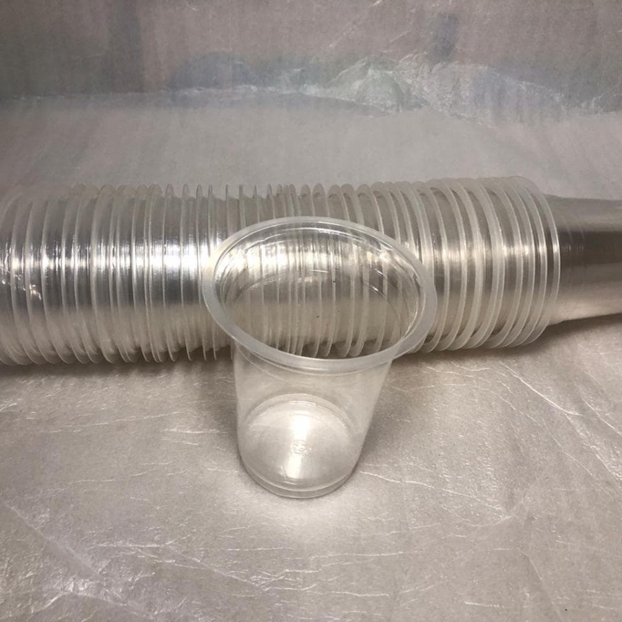 Jual gelas aqua plastik 220 ml/ gelas kopi plastik/ gelas teh plastik