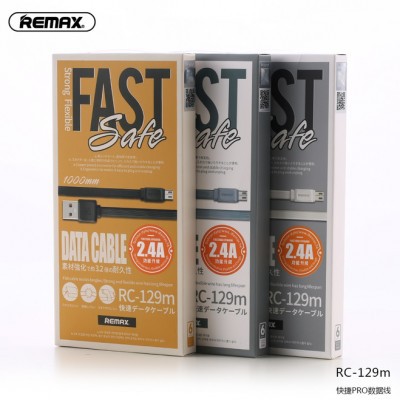 REMAX CABLE DATA &amp; CHARGING FOR IPHONE FAST PRO SERIES RC-129i LIGHTNING