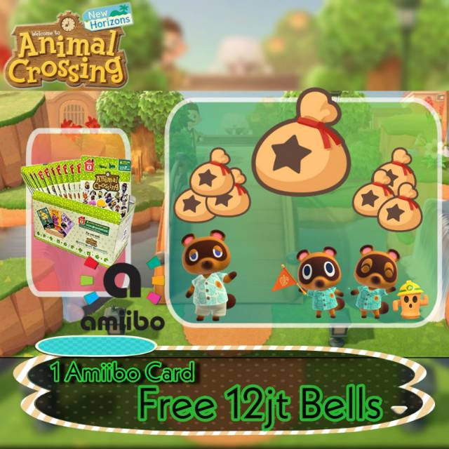 Animal Crossing New Horizons - 1 Amiibo Card Clone Free 12jt Bells