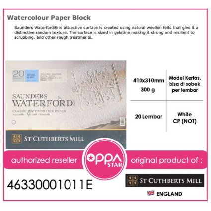 

Saunders Waterford White CP 410 x 310 46330001011E Watercolour