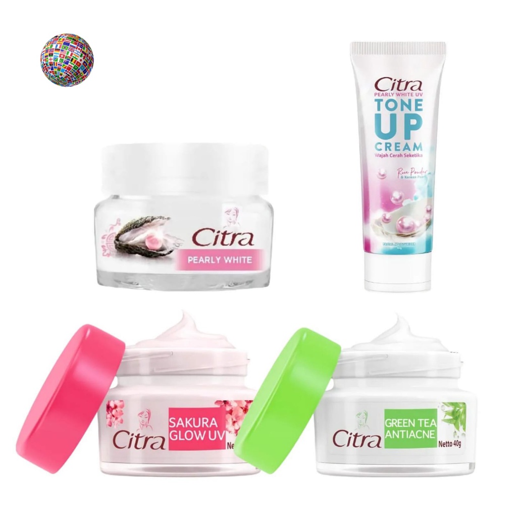 CITRA Face Cream Moisturizer / Powder / Tone Up / Pelembab Wajah 40gr