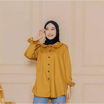 ilook | Tria Blouse | Blouse Wanita - Fit to L-Tria - Mustard