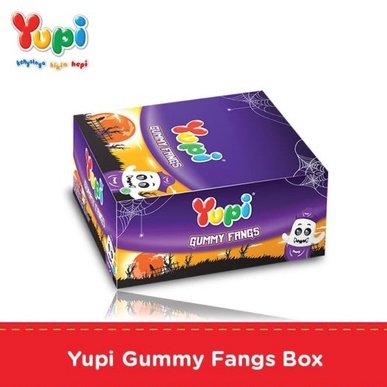 

Permen Yupi Gummy Fangs isi 24 pcs berat bersih 168 gram