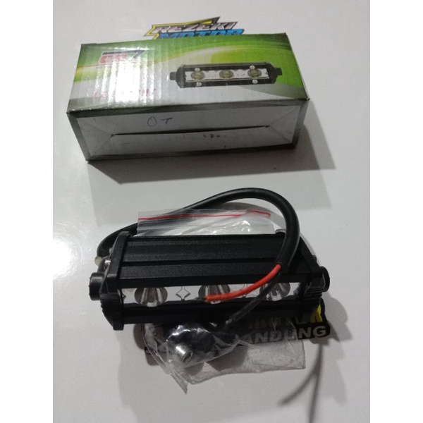 LAMPU TEMBAK CR7 LED 3 MATA FLASH MOTOR
