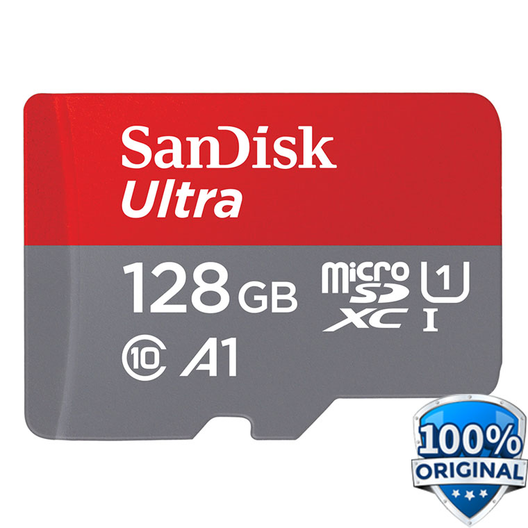 SanDisk Ultra microSDXC Card UHS-I Class 10 A1 (120MB/s) 128GB