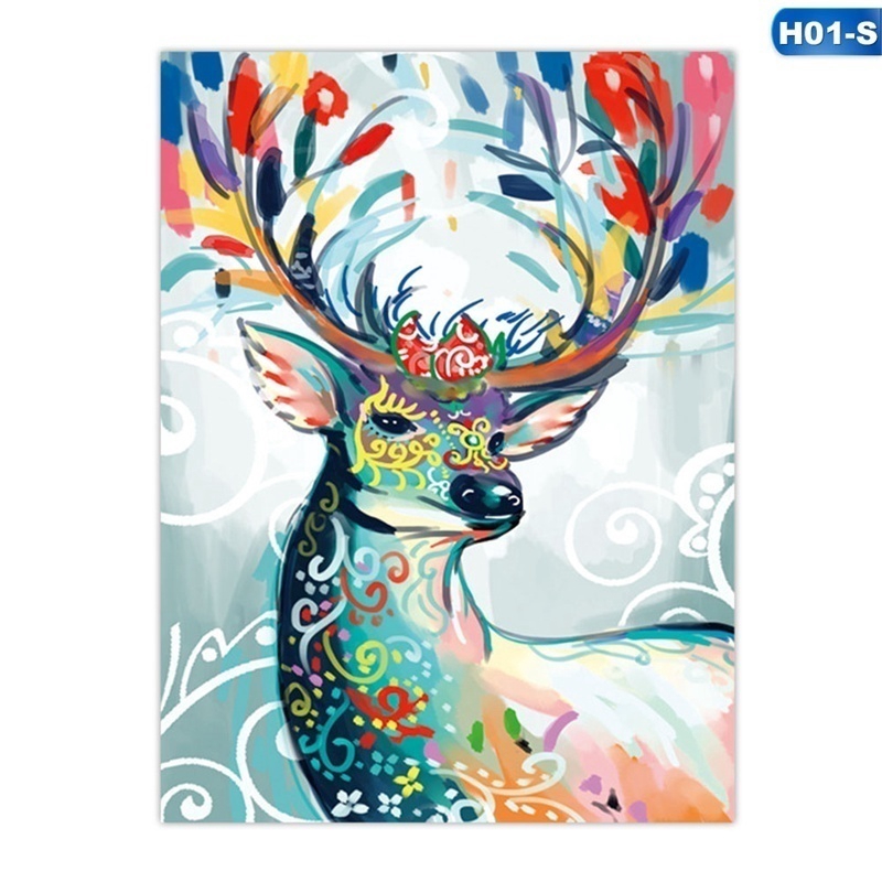 Gift New Dream Forest Modern Home Wall Art Decor Elk Art Paints On Canvas Hand Painted Oil Painting Shopee Indonesia