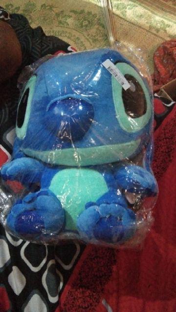 Boneka Stitch Panjang 35cm Bahan Plush Untuk Dekorasi Rumah