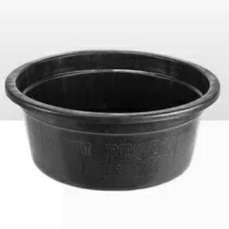 Bak Karet - Baskom - Ember Jumbo-NO- 32 Hitam Karet CAP KUDA MAS Anti Pecah(Diameter-73x53x29)