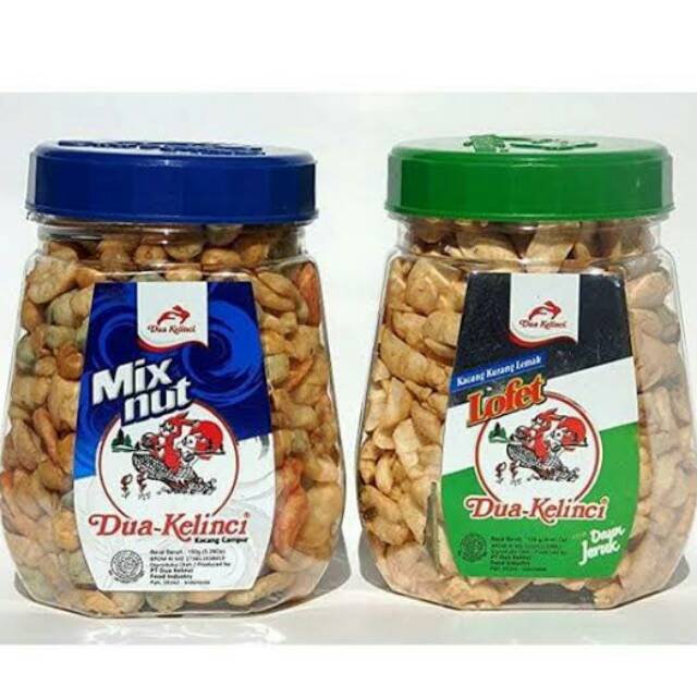 

Kacang Dua Kelinci Lofet 125g & Mix Nut 150g