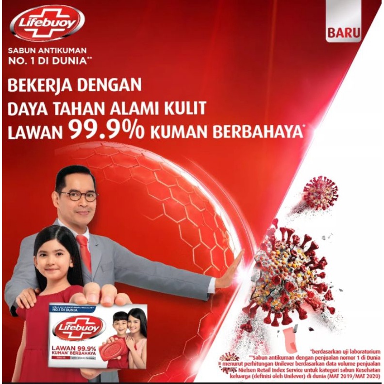 Lifebuoy Sabun Batang 110gram isi 4