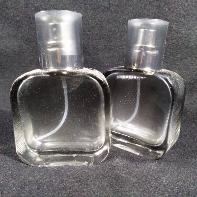 Botol Kaca Kotak Spray Uk 50ml bentuk Mewah