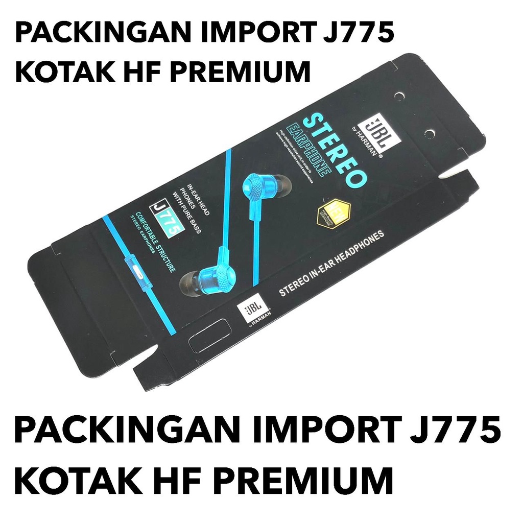 1PCS KOTAK PACKINGAN HANDSFREE DAN EARPHONE J775 UNIVERSAL FOR SAMSUNG OPPO VIVO REALME KOTAK AJA YG DIJUAL BUKAN EARPHONE