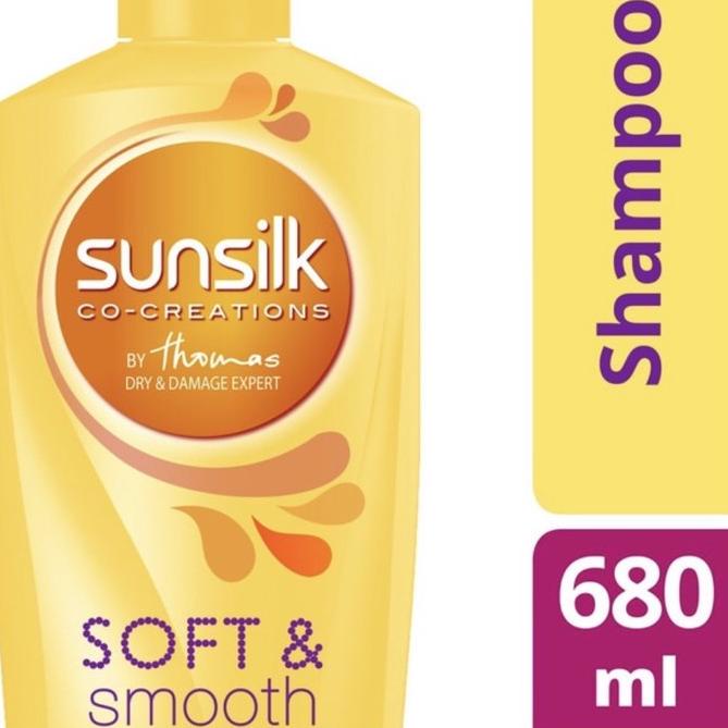 ✴ Sunsilk Shampoo Soft & Smooth 680ml / Sunslik Botol Kuning 680 ml ➥