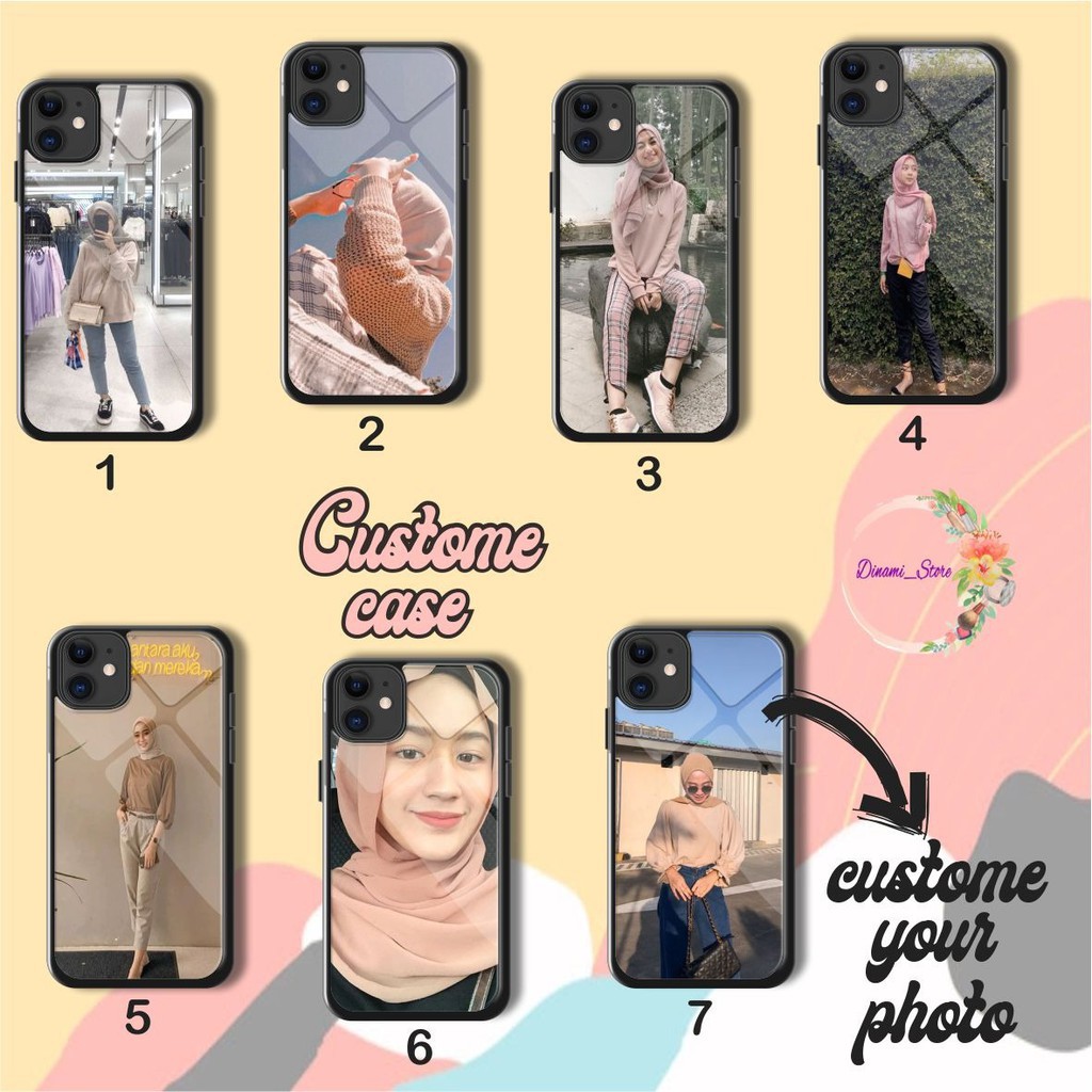 Custom Hardcase 2D glossy CUSTOME IPHONE 5 5S 6 6S 6+ 7 8 XR X XS 11 12 MINI PRO MAX JB2649