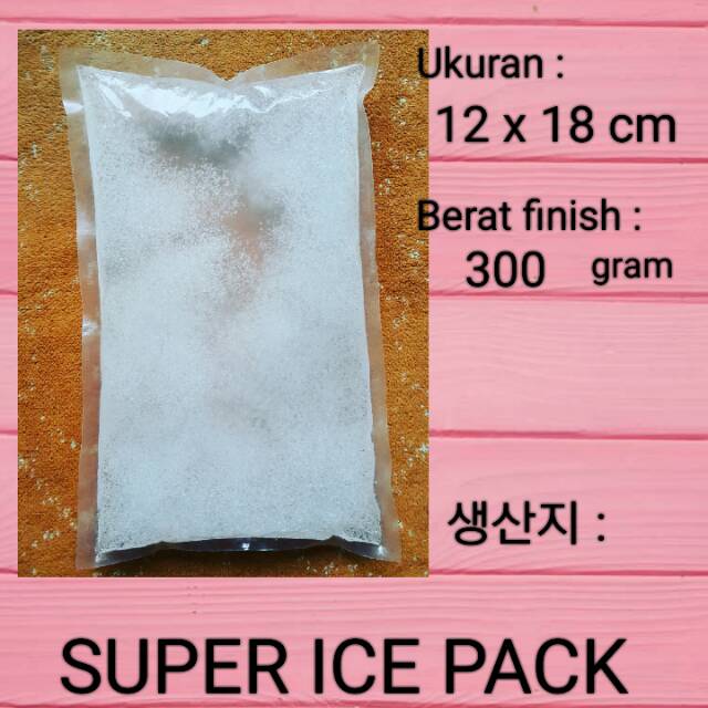 ice pack gel 200-300gr 12x18cm terlaris termurah tahan lama 3 hari  FINISH PRODUK