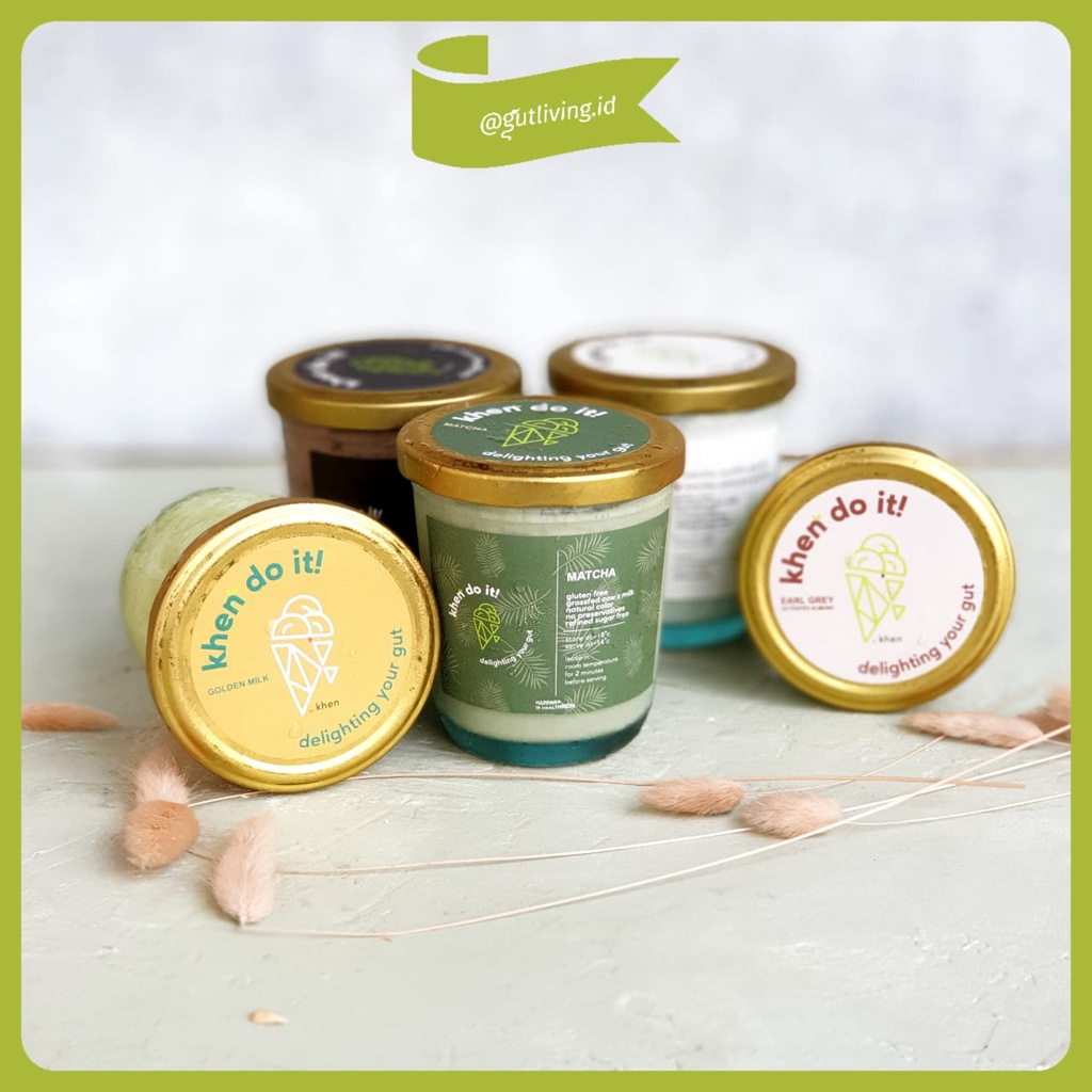 

Natural Plant Based Ice Cream Gelato (Es Krim dan Gelato Alami) Khen