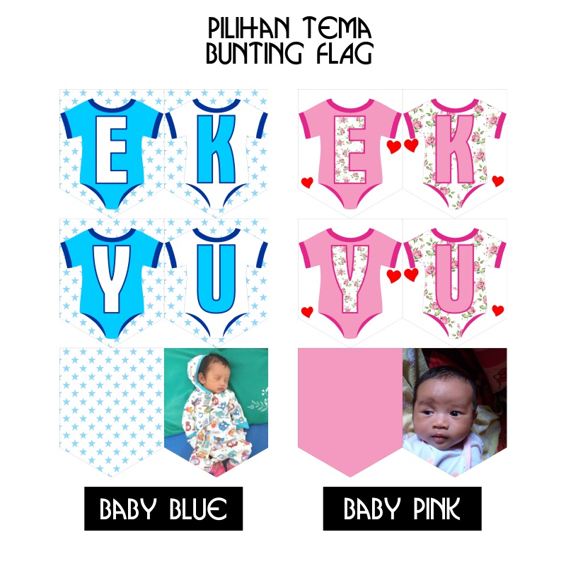 BUNTING FLAG CUSTOM / PERLENGKAPAN PESTA