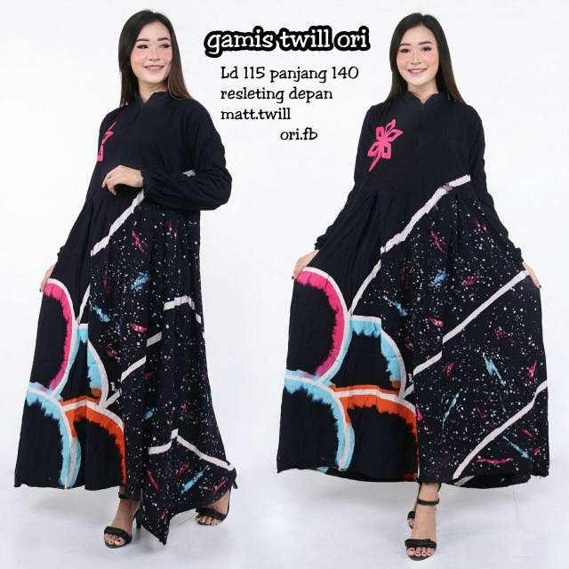 GAMIS TWILL PELANGI TERBARU