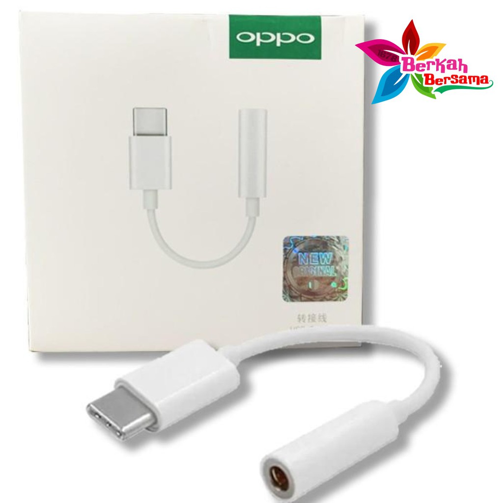 OPPO tipe c To 3.5mm adapter converter audio Jack 3.5mm adapter Headset tipe c original BB2614