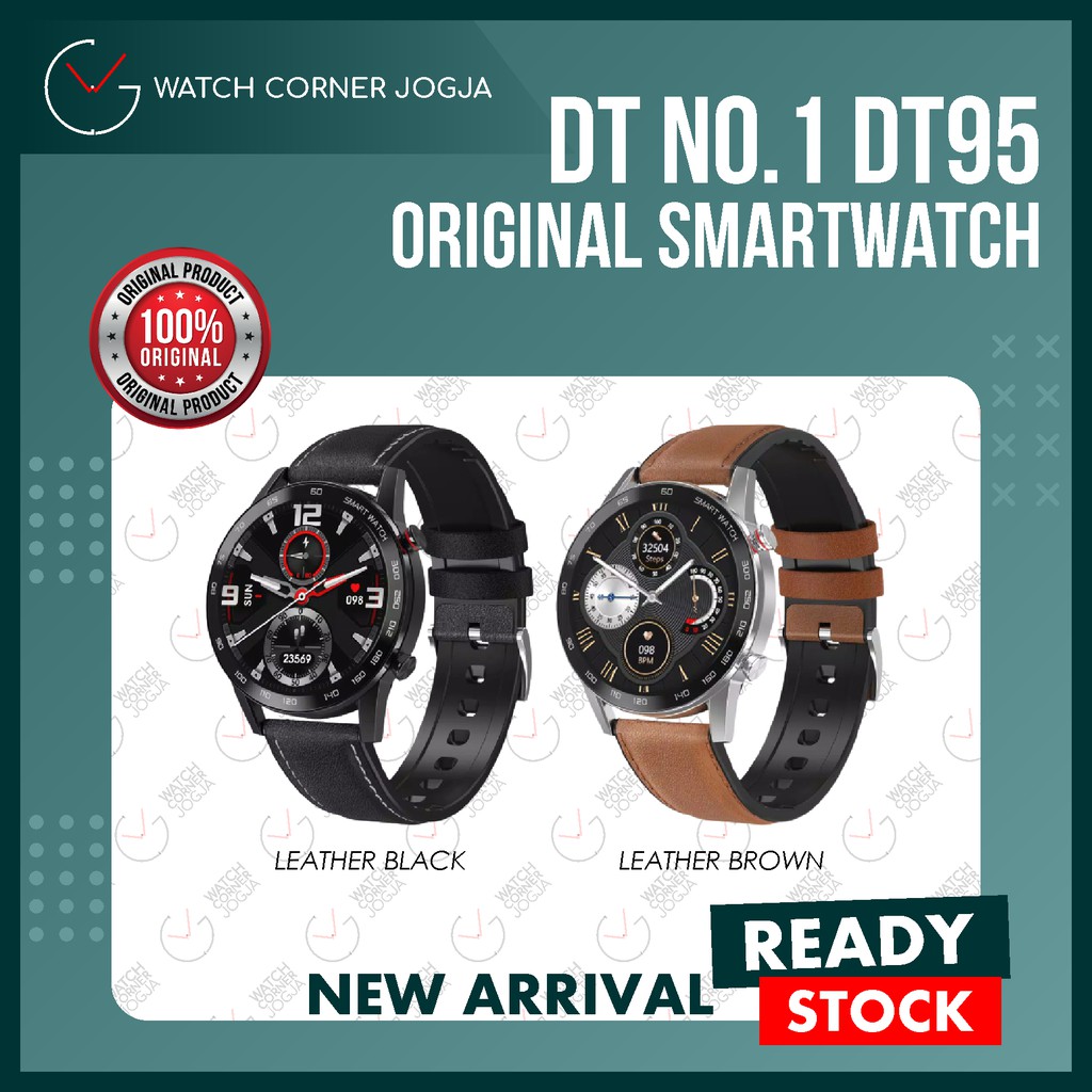 Dt No 1 Dt95 Bluetooth Call Ecg Heart Rate 1 3 Inch Lcd Screen Original Smartwatch Global Version Shopee Indonesia